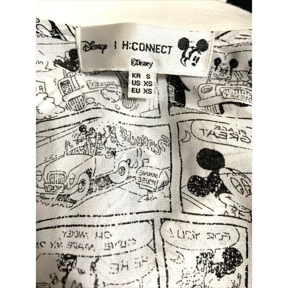 Disney Size Small Connect Bomber Style Jacket Sheer Cartoon Reel Black White - Picture 6 of 6